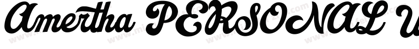 Amertha PERSONAL USE字体转换